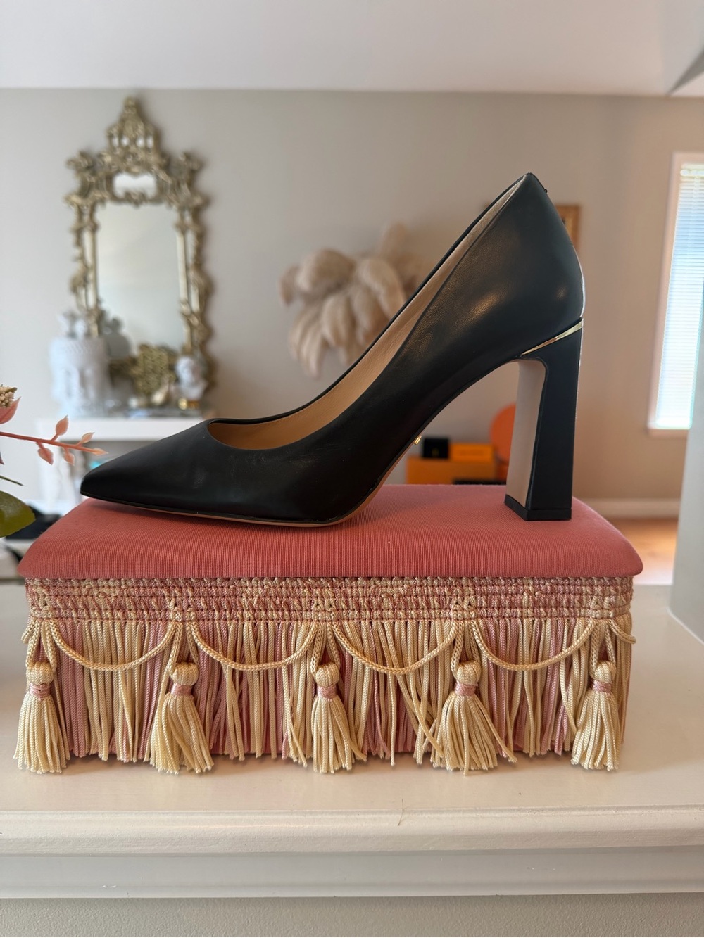 Aldo Genuine Leather Pumps featuring a Stylish Block Heel